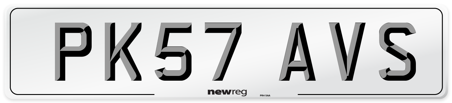 PK57 AVS Number Plate from New Reg